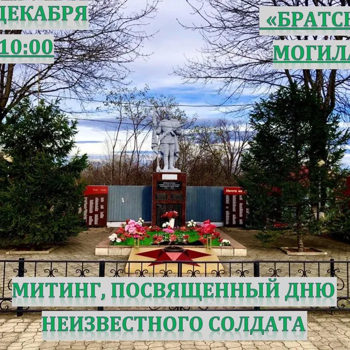 "Имя твое неизвестно. подвиг твой бессмертен", митинг, посвященный Дню Неизвестного солдата