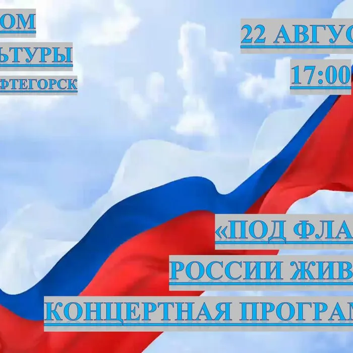 "Под флагом России живем", концертная программа го Дню флага России